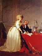 Jacques-Louis David Portrait of Monsieur Lavoisier and His Wife oil painting reproduction